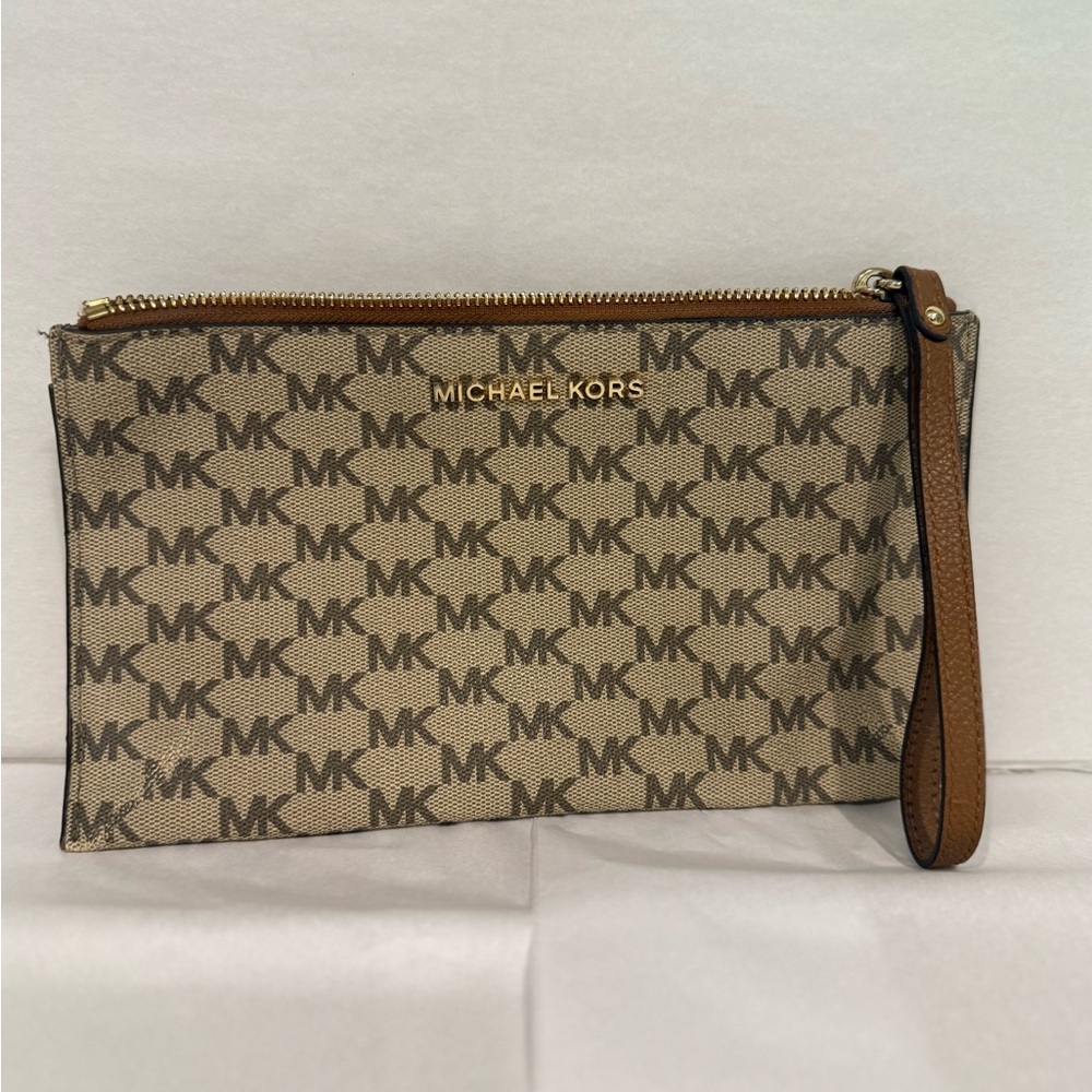 Michael Kors Monogram Wristlet